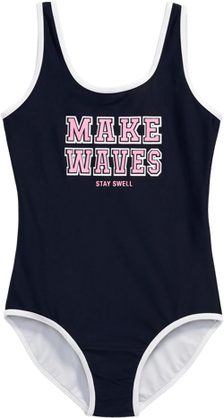 Scoop-Neck Graphic One-Piece Swimsuit for Girls | Old Navy