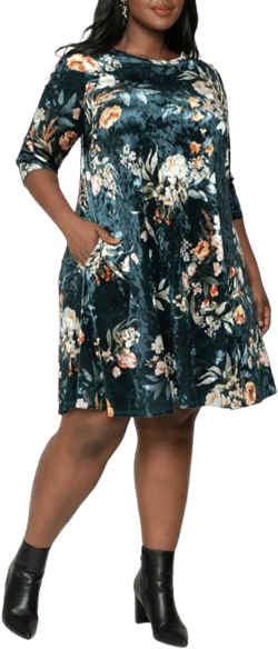Lilith Floral Women's Melanie Dress Plus