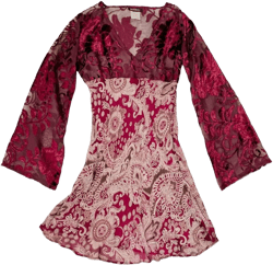2000s Whimsigoth Bell Sleeve Dress (S)