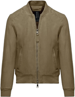 Vegetable Tanned Nappa Bomber Jacket In Brown