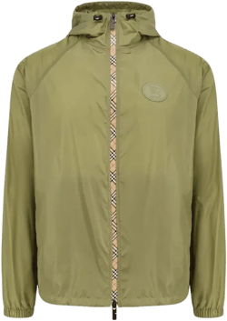 Nylon Jacket With Ekd Patch In Green