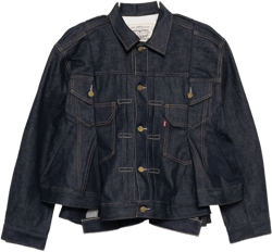 X Levis Cotton Denim Jacket In Blue
