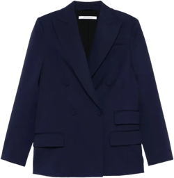Doppelreihiger Blazer In Blau