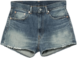 Haisley frayed denim shorts