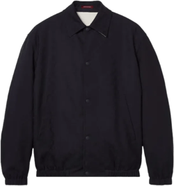 Reversible Zipped Jacket In Blue