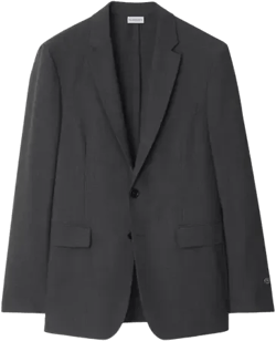 Wool Tailored Jacket In Gray