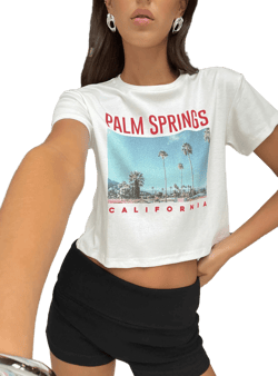 Destination Of Choice Graphic Top White