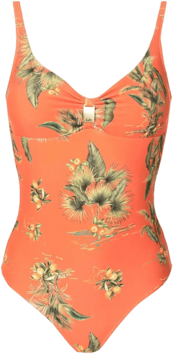 Roberta floral-print swimsuit