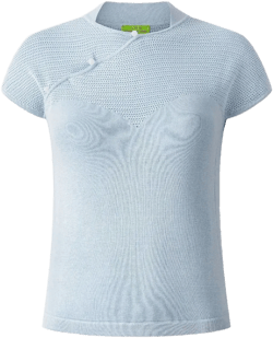 short-sleeves silk blouse