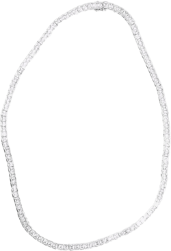 Tennis embellished necklace