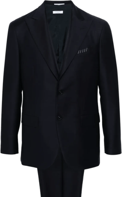 interlock-twill virgin-wool suit