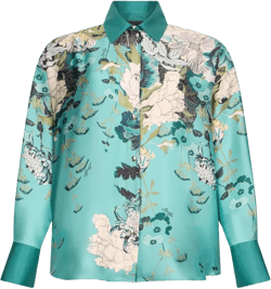 floral-print shirt