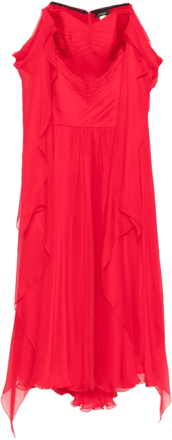 Monica pleated ruffled dress