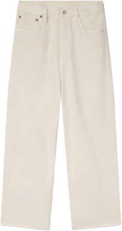 frayed-hem jeans