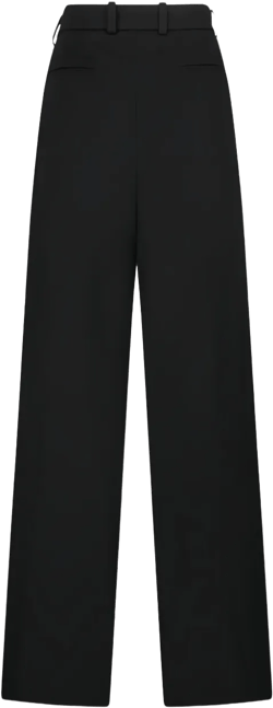 pleated wide-leg trousers