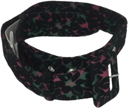 floral-motif buckle belt