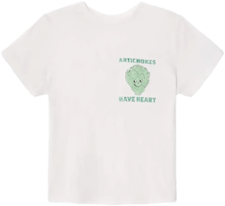 artichoke-graphic T-shirt 