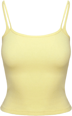 Baseline Rib Top Yellow