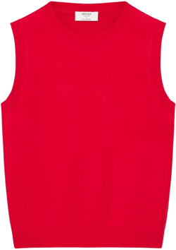 BARE CASHMERE CREW SWEATER VEST