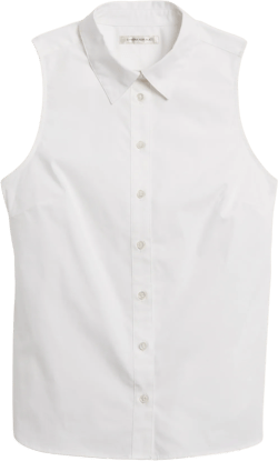 Riley Tailored Sleeveless Shirt