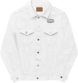 Stylish Embroidered Unisex Denim Jacket, Casual Wear, Street Fashion, Perfect Gift, Trendy Outerwear