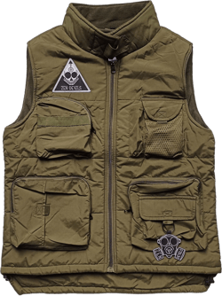 Zen Devils - The Flak Vest [army green] Techwear Warcore Darkwear Tacticool Tactical Gear Military Army Urban Ninja Jacket