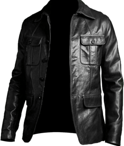 Men&#39;s Blazer Coat Biker Black/Brown Motorcycle Bomber Vintage Top Real Leather Jacket
