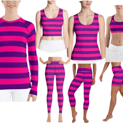 Alice in Wonderland Cheshire Cat Inspired Athletic Clothing, Halloween Costume,  Cosplay Outfit, Gift for Her, Birthday Gift, Mother Day ++Y