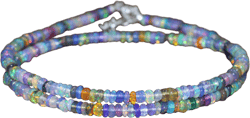 Multi color opal beaded necklace. 3.20 MM Roundel smooth beads necklace, Minimalist necklace, Flashy opal beaded necklace, Natural fire opal