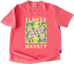 Boho Floral Shirt, Pintaflores Flower Market Tee, Oversized Comfort Colors T-Shirt, Retro Floral Graphic Tee, Summer Aesthetic Tee