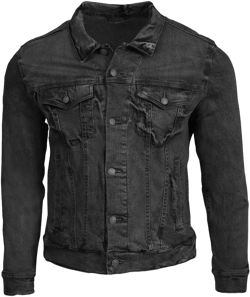 Men&#39;s Black Denim Jacket