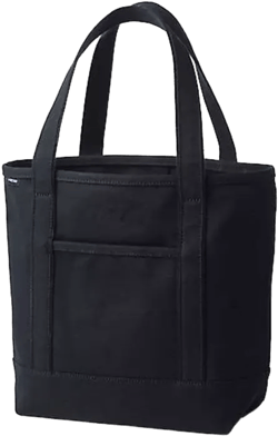 Medium Solid Color 5 Pocket Open Top Canvas Tote Bag