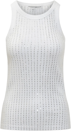 crystal-embellished tank top