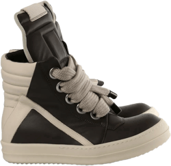 leather high-top sneakers