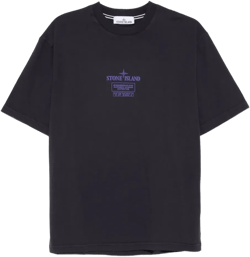 2100037 Combed cotton logo-plaque T-shirt