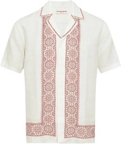 Maitan printed linen shirt