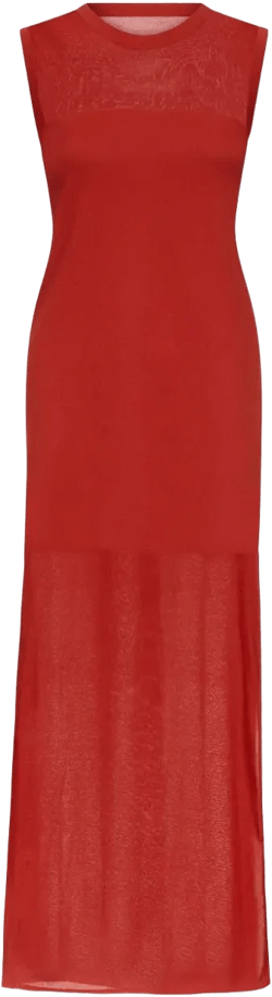 Philae side-slit knitted midi dress