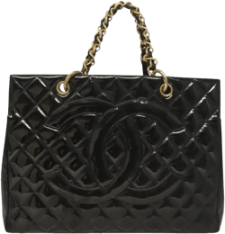 Petite Shopping Tote patent leather handbag