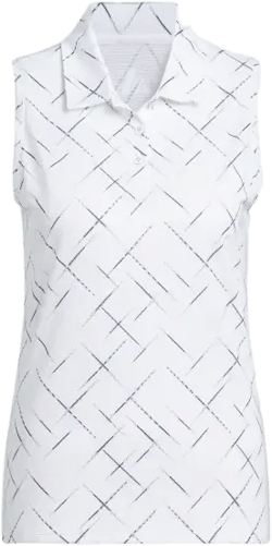 Ultimate365 Printed Sleeveless Polo Shirt
