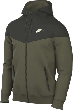 Nike Sportswear Windrunner Men's Hooded Jacket (Medium Olive/Sequoia/Sail, DA0001-222) Large