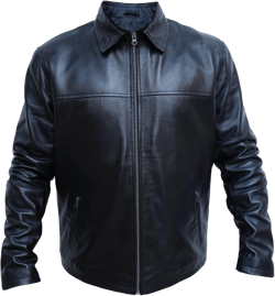 Genuine Men's Polo Classic Leather Moto Trucker Jacket - 100% Lambskin Jacket for Bikers Large Royal Moto Black