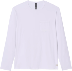 Long Sleeve Men's Feather Tee | White