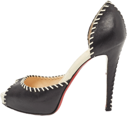 120mm leather heeled pumps