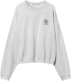 Unisex Logo Oversized Cotton Terry Sweatshirt