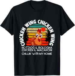 Chicken Wing Chicken Wing Hot Dog Bologna Macaroni T-Shirt