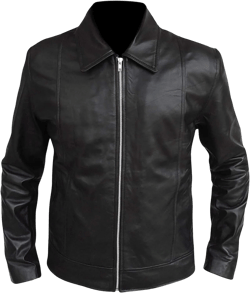 Classic Genuine Leather Jacket For Men - Vintage Style Lightweight Black Lambskin Jacket X-Small Black