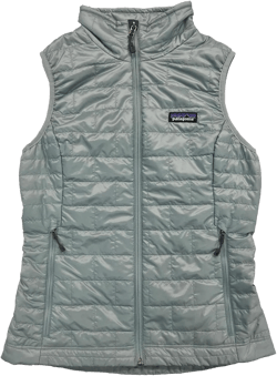 Patagonia Women's Nano Puff Insulated Full Zip Vest Medium Thermal Blue