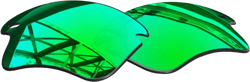 SmartVLT Men's Replacement Lenses/Nosepieces/Rubber Kits for Oakley Fast Jacket XL OO9156 Sunglass - More Options Emerald Green Truly Polarized