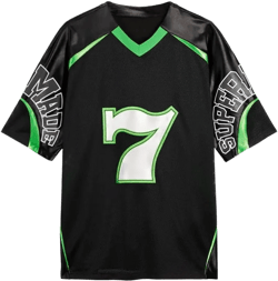 Number 7 Jersey Shirts Graphic Oversized Heavy Weight Sports Streetwear Y2k Tees Tops X-Large Black