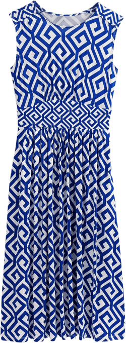 Thea Sleeveless Midi Dress-Surf the Web, Maze